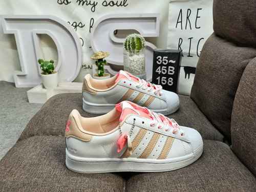 158DAdidas Clover Originals Superstar Shell Head Classico Versatile Scarpe da tavolo sportive casual