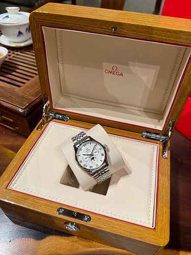 Omega Watch Orologio da uomo abbinato al movimento meccanico originale completamente automatico Cass